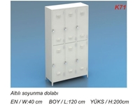 K71  Kardeşler Altılı Soyunma Dolabı