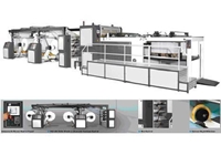 4 Bobin Kağıt Kesme Makinesi 1050-1250-1450-1650/4 Roll Paper Sheeter Machine 10