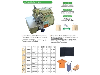 4 İplik Overlok Makinesi / Yamato Az 8020g - 1