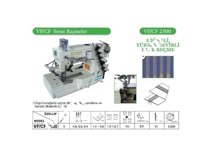 3 İğneli Yüksek Devirli Etek Reçme / Yamato Vf/Cf 2300