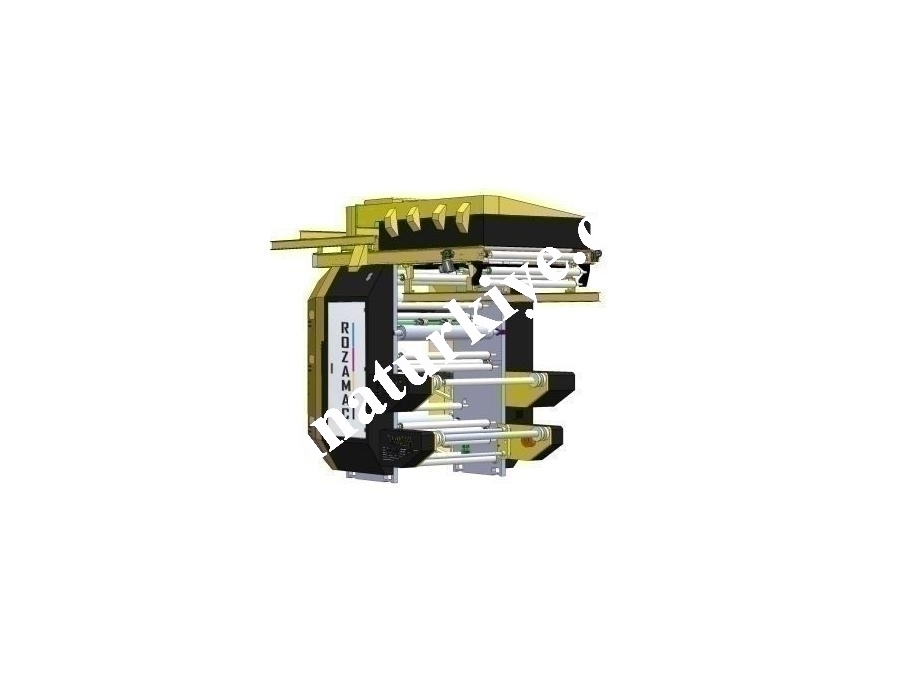 2 Renk Stack Tip Flekso Baskı Makinası