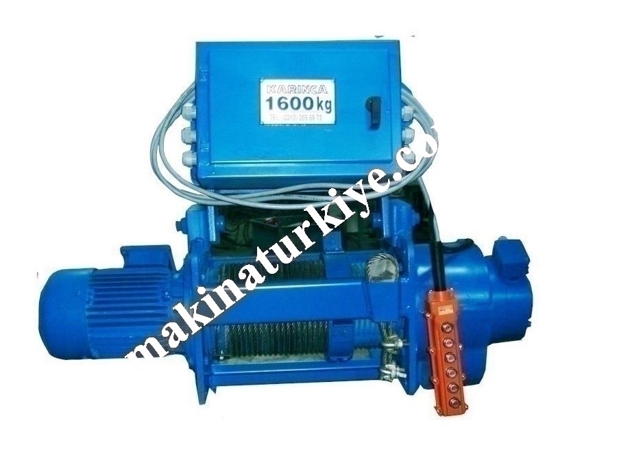 K AMV 1600 (1.6 Ton) Arabalı Monoray Vinç 