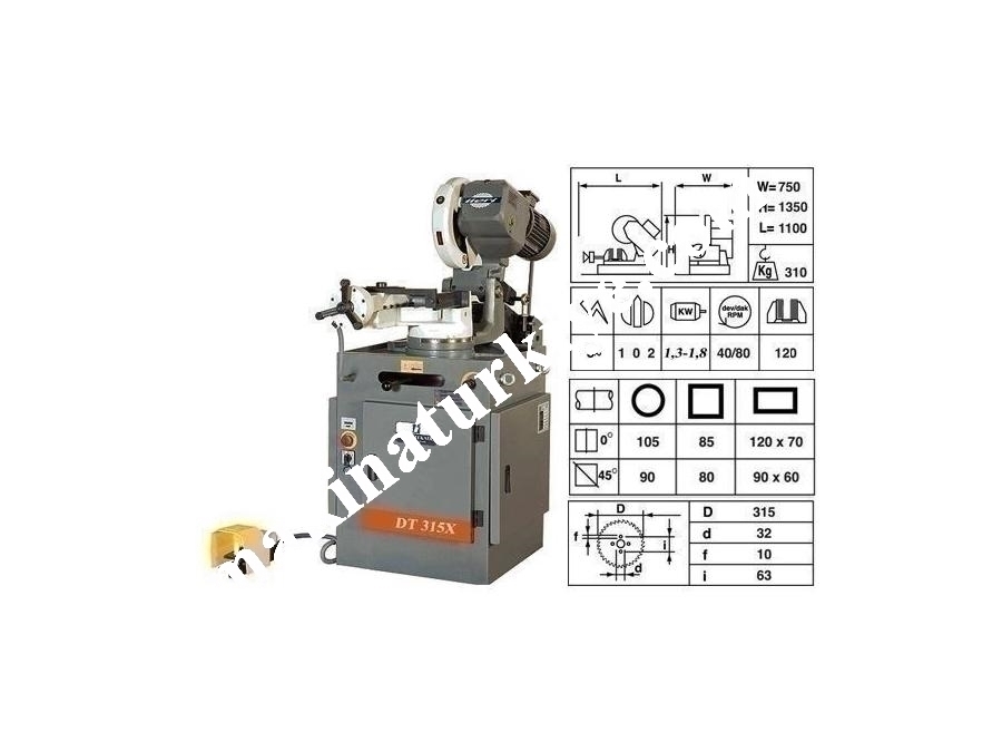 Yarı Otomatik Daire Testere Makinesi / İleri Teknik Dt 315x
