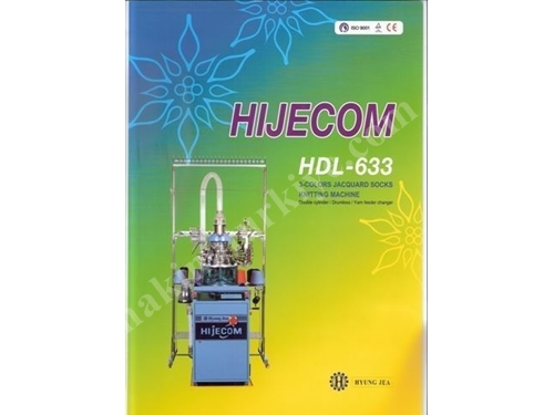 Çift Silindirli Çorap Makinası Hijecom Hdl-633 