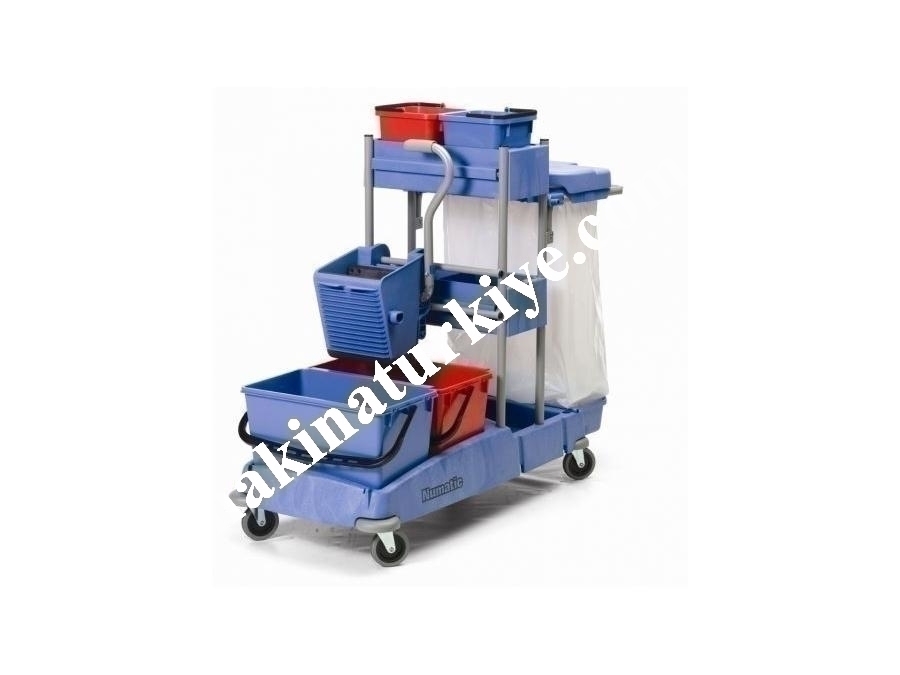Dikey Pres Temizlik Kat Arabası Numatic VCN1414