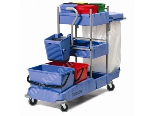 Dikey Pres Temizlik Kat Arabası Numatic VCN1604