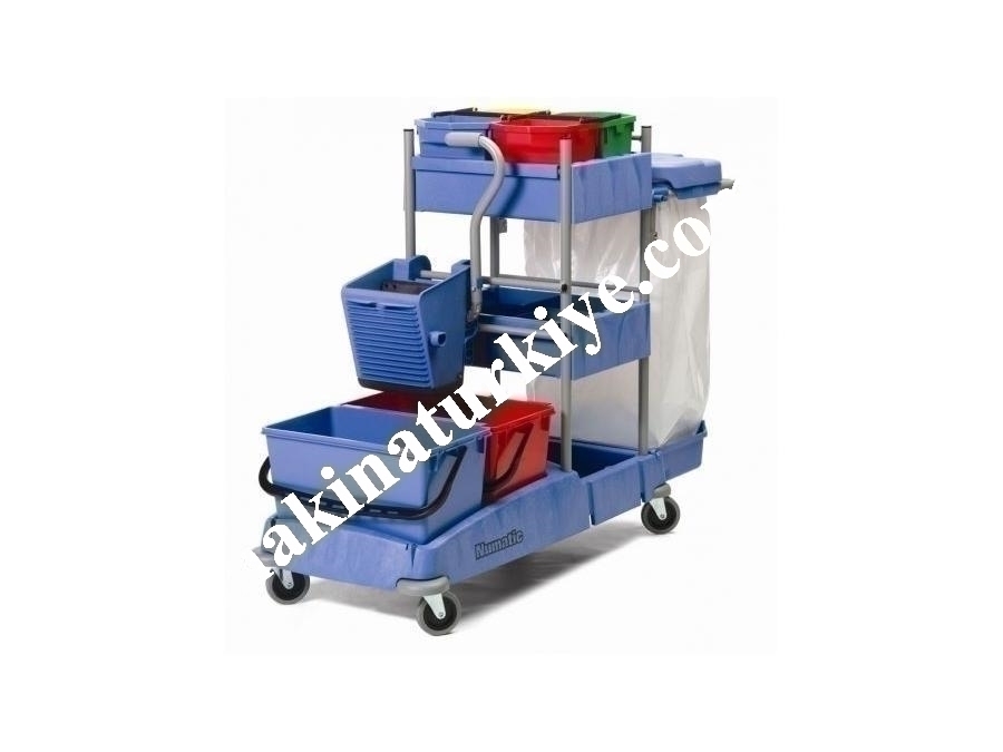 Dikey Pres Temizlik Kat Arabası Numatic VCN1604