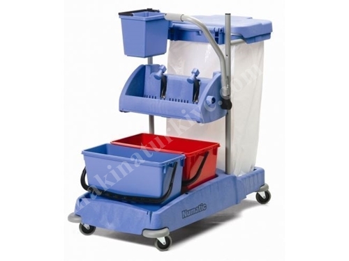 Geniş Pres Temizlik Kat Arabası Numatic VCN1404 Geniş Pres