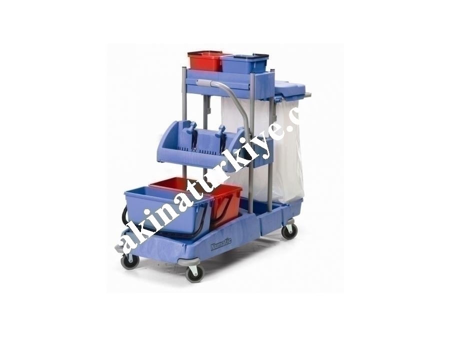 Geniş Pres Temizlik Kat Arabası Numatic VCN1414 Geniş Pres