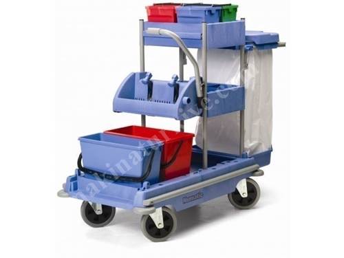 Dikey Pres Temizlik Kat Arabası Numatic VCN1804 Dikey Pres