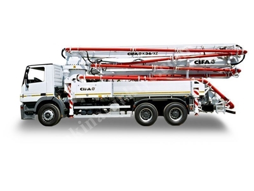 Kamyona Monte Beton Pompası ( 35,6 Metre )