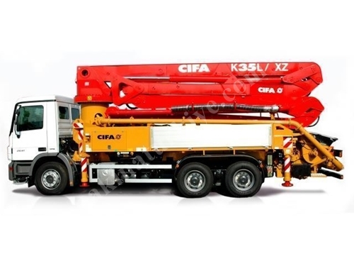 Kamyona Monte Beton Pompası ( 34,4 Metre )
