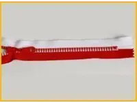 T-6 Bone Multi-Colored Ribbed Zipper