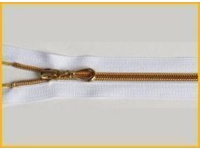 Nylon Gold Handle Zipper with Bottom Stopper - 0