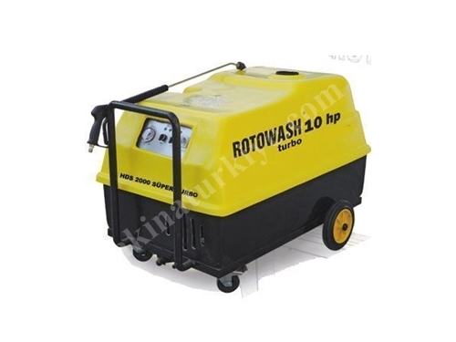 Rotowash Sıcak Soğuk 10 Hp Tetiksiz Yüksek Basınçlı Yıkama Makinesi Rotowash HDS 3000 SÜPER TURBO