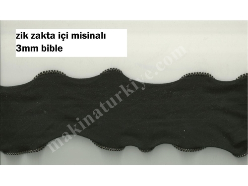 MODA 145 Kiralık İçi Misinalı 3mm Bible Zig Zag Makinası