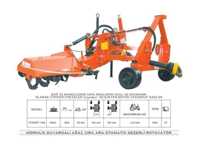 Otomatik Gezerli Kıvrak Freze - 180 cm YOGKF 180