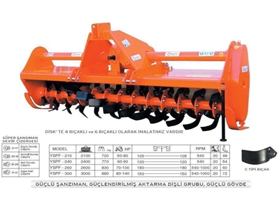 Süper Pehlivan Toprak Freze 210 cm