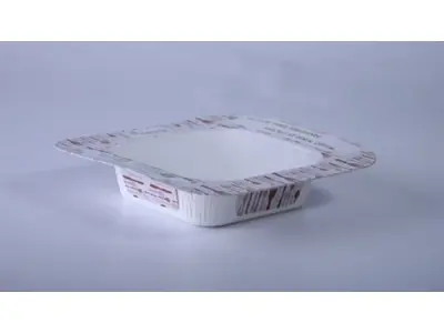 Квадратный картонный контейнер для пищи объемом 290 мл