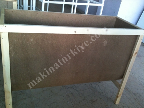 Sewing Machine Front Wood Clothing Collection Trough