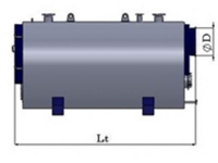 SSK-120 (120.000 Kcal/Saat) Skoç Tip 3 Geçişli Sıcak Su Kazanı  - 1