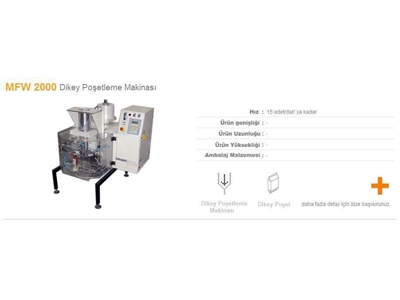 Dikey Poşetleme Makinası 15 Paket/Dak - 0