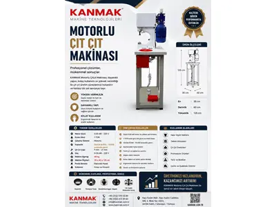 Motorlu Pres Çıt Çıt Makinesi 