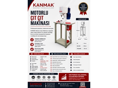 Motorlu Pres Çıt Çıt Makinesi  - 2