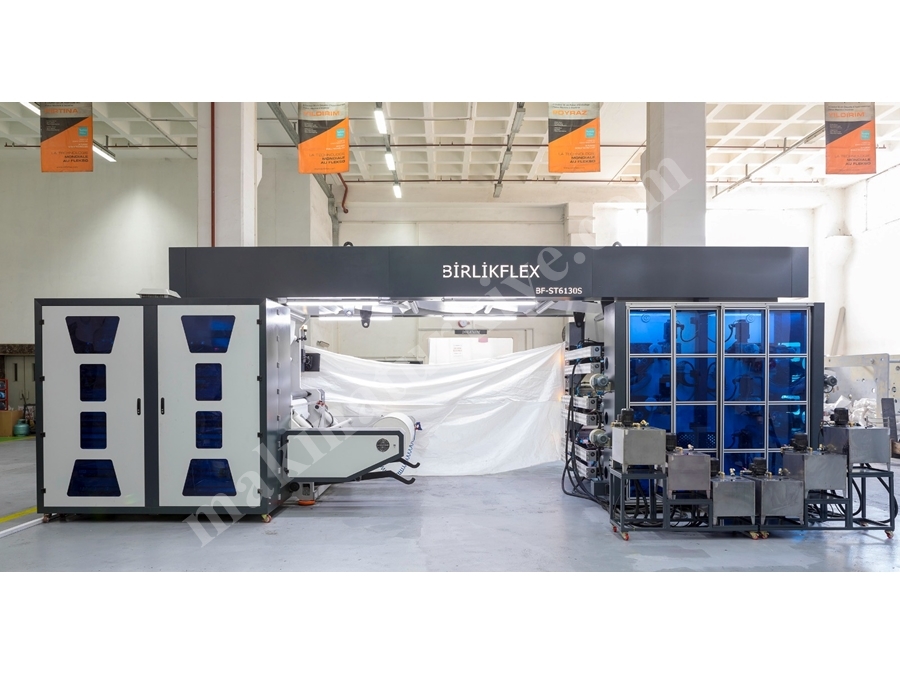 6 Renk 130 Cm Stack Tip Flexo Baskı Makinası
