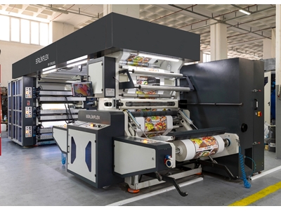 6 Renk 130 Cm Stack Tip Flexo Baskı Makinası - 6