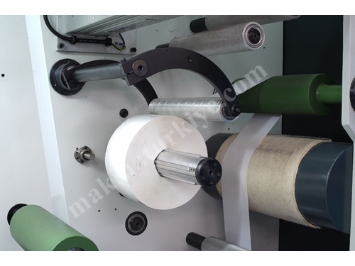5 Renk (36 cm) Koli Bandı Flexo Baskı Makinesi