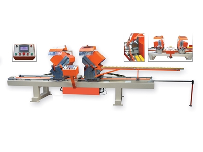 PVC ve Alüminyum Çift Köşe Kesim Makinası