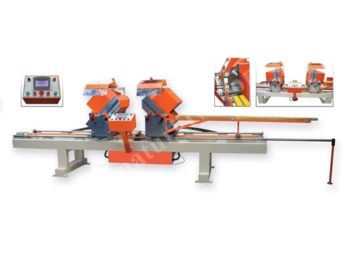 PVC ve Alüminyum Çift Köşe Kesim Makinası