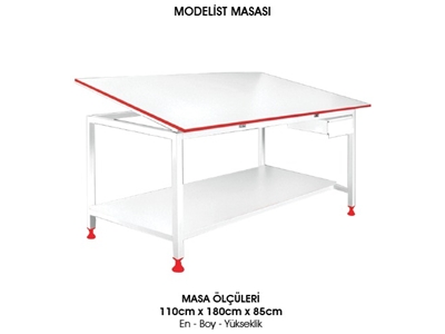 Adjustable Drawer Modelist Desk 110x180x85 cm - 0