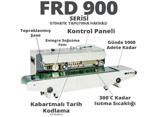 FR 900 PPaslanmaz Poşet Ağzı Yapıştırma Makinası 
