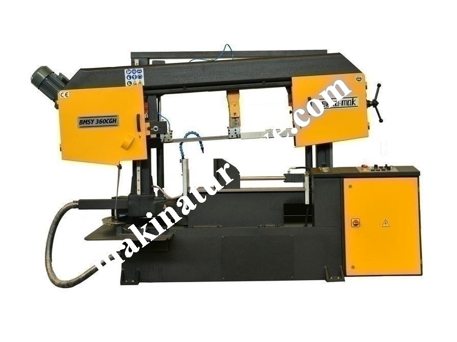Yarı Otomatik Açılı Kesim Sütunlu Şerit Testere Makinesi Beka-Mak (BMSY-360CGH)