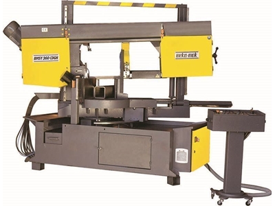 Yarı Otomatik Çift Açılı Kesim Sutunlu Şerit Testere Makinesi Beka-Mak (BMSY-360CDGH) - 1