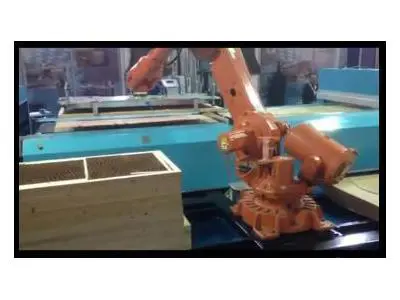Automatisches Robotersystem Tür Linie