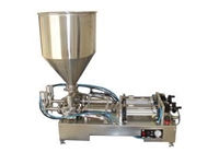 100-1000 Ml Yarı Otomatik Çift Nozullu Sıvı Dolum Makinası  - 1
