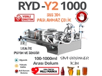 100-1000 Ml Semi-Automatic Double Nozzle Liquid Filling Machine - 0
