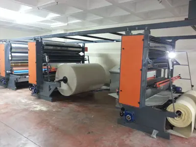 Машина для ламинирования ткани и поролона (одиночная единица)