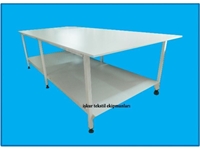 250 X 140 X 90 CM Portable Collapsible Bottom and Top Meshed Rule Table - 0