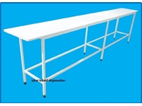 Table de travail latérale pour machine à coudre avec dimensions 50 cm x 250 cm x 76 cm - 0