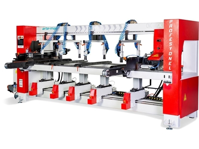 Otomatik 7 Kafa 2800 mm Pro Çoklu Delik Makinası