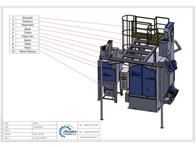 800x1000 mm Askılı Kumlama Makinesi - 11