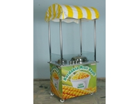 Corn on the Cob in a Glass Cart 50X70 Cm - 1