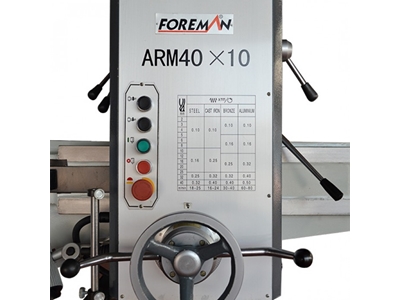 Radyal Matkap Tezgahı 40 mm - Foreman ARM40x10 - 1