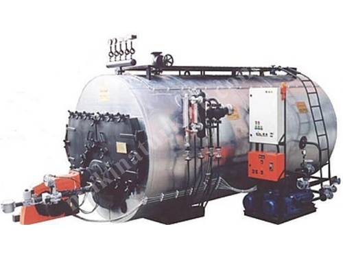 3 Pass 150 Kg/Hour 5m² Scotch Type Steam Boiler
