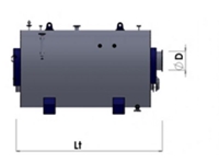 3-Pass 300 kg/h 10 m² Schotten-Typ Dampfkessel - 3