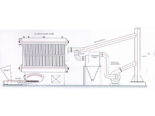 6000 kg / Stunde Wasserröhren-Hochdruckdampfkessel